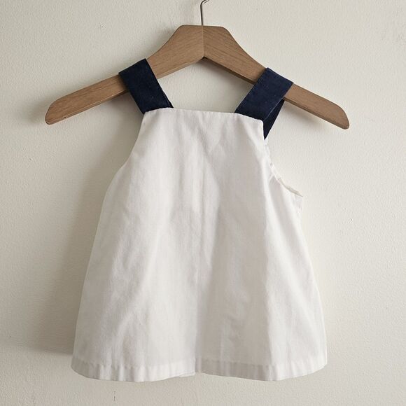 Vintage 80s Nautical Sailor Sundress – Baby Girl Size 2T – Made in USA – EUC - Picture 3 of 7